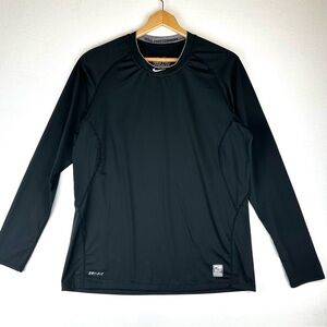 Nike Pro Combat Dri-Fit Fitted Performance Shirt Workout Activewear Sz L